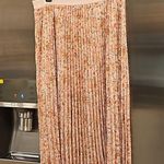 Halogen đź’•NORDSTROM đź’• Double Slit Pleated Midi Skirt ~ Pink Dogwood Large L NWT Photo 5