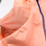 Adidas Neo Studio Womens M Windbreaker Jacket Nectar Peach Full Zip Activewear Pink Size M Photo 4