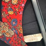 Elegant Black Dress with Red Chinese motif neckline Accents 6 Photo 5