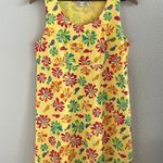 Fresh Produce Bright Tropical Floral Fish Dress Art to Wear Artsy Small Photo 0