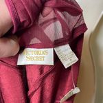 Victoria's Secret New Vintage Victoria Secret Gold label Burgundy Red Slip Night Gown Dress sz M Photo 8