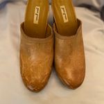 Paul Green Tan Clog with 3.5” Heel Photo 1