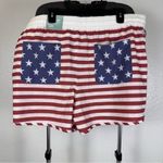 Magellan outdoors  Red and White Striped Athletic Shorts Photo 1