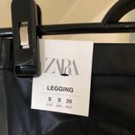 ZARA  NWT Women's Hi Rise Faux Leather Legging Size S Photo 5