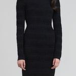 Alice + Olivia  Tabitha Chenille Cashmere Blend Dress Black Size SP Photo 2