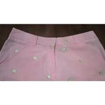 Lilly Pulitzer Lilly Pulitzer Green Snail Pink Cotton Chino Casual Summer Shorts Womens Size 8 Photo 2