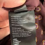 Anthropologie  Wide Leg Pants Size 4 Maroon Print Boho Flowy Casual Artsy Photo 11