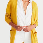 Madewell Summer Ryder Cardigan Sweater Golden Apple Yellow XS Cotton Blend G5474 Photo 0