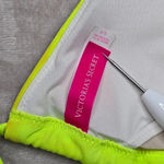 Victoria's Secret Yellow Silver Sequin Strap Tie Back Bikini Top Swimwear Small Photo 5