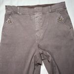 Spanx Womens Pants Cropped Wide Leg Brown Stretch Pull-On Size Large 29x35 Photo 4