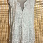 Saint Tropez West  Pale Mint Green or Sky Blue Tunic Length Sleeveless Top Large Photo 12