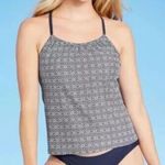 Kona Sol New  Women’s Navy Blue White Tankini Top Size Medium NWT preppy Photo 0