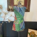 Jams World Vintage Hawaiian Asymmetric Art to Wear Rainbow Tank- Sz XS 💚🎀 Photo 5