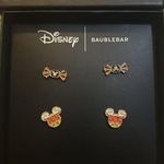 BaubleBar Disney X  Cz 2 Stud Sets Mickey Mouse & Candy Stud Earrings Photo 0