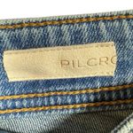 Pilcro Anthropologie  The Slim‎ Boyfriend Crop Embroidered Denim Jeans Size 26 Photo 2