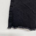 American Eagle  Black Raw Hem Denim Mini Skirt Hi Rise Festival Mini Womens 2 Photo 1