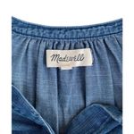 Madewell  Chambray Denim Tie Sleeve Shirt Photo 4