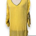 Johnny Was  Nina v-neck Georgette blouse med preloved sheer see pics stains spots Photo 0