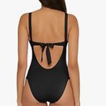 Becca  Women's Standard Color Prism High Leg One Piece Swimsuit-Scoop Neck L Photo 2
