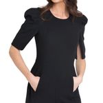 Black Halo Russo Puff Sleeve Split Hem Jumpsuit Black Size 0 NWT Photo 7