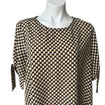 Everleigh Loose Fit Geometric Print Hi-Low Hem Blouse, Sz L Photo 7