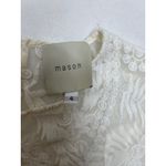 Mason by Michelle Lace Long Sleeve Top in White. Size 4. White Photo 3