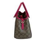 Coach  Mini Margot Signature Brown Pink Handbag Caryall Purse + Wallet Leather Photo 2
