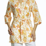 Margaritaville Starfish Shells Belted Tunic NWT Orange Size L Photo 0