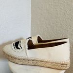 Zadig & Voltaire  Canvas Espadrille Slip on‎ Flat, Cream/Black, Size 11, NWOT Photo 5