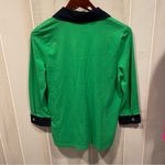Jones New York Cute fighting Irish green blue rugby style 3/4 sleeve lightweight top cotton Photo 9