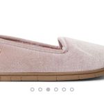 Dearfoams Slippers- Pink Shiny Velour Closed Back Photo 4