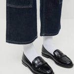 Loeffler Randall NWB  Women's Rachel Leather Penny Loafer size 12 black Photo 0