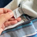 J.Crew Textured-Stripe Shorts Blue Womens Size 2 Pockets Photo 5