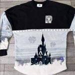 Disney Spirit Soft Sherpa/Jersey Black and White Oversized Castle Fleece Photo 4