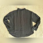 Nasty Gal  size 6 flowy button up shirt black Photo 4