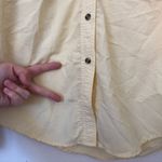 L. L. BEAN Tropicwear Shirt Solid Yellow Button Down Short Sleeve Vented Small S Photo 6