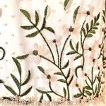 Belle Terre Cream, Blush, Tan, Green Lace Embroidered Floral Dot Tulle Dress. Pink Size XXL Photo 8