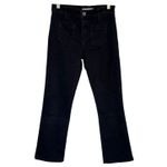 Joie  Laney Crop Flare Jeans Black Denim Pants Size 26 Minimalist Retro Photo 2