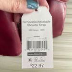 NWOT Elegant Burgundy adjustable shoulder strap roomy bag never used Red Photo 4