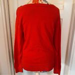 Loft  Orange Shoulder Button Boatneck Sweater Photo 4