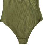 Cupshe  One Piece Ruffle Wrap Swimsuit Women’s Size XL Textured Green Summer Photo 6