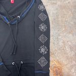 Apple Bottoms Apple bottom Jeans Y2K Hooded Mini Dress Black Blue Womens Small Photo 3