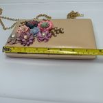 Floral Clutch Purses Flower Evening Handbag Bridal Wedding Prom Shoulder Bags Tan Photo 11