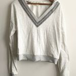 Hem & Thread ⭐️  v-neck cropped hoodie size large Photo 0