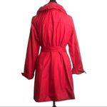 Dennis Basso Dennis By Red Trench Coat Size S Photo 2