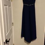 Party womens navy blue long dress Size L Photo 6