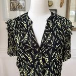 Ba&sh Women's Black Matcha Floral-print Dress Lily of the Valley $385 L Photo 3