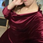 Red velvet jumpsuit Size XL Photo 4