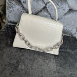 Akira  White Croc-Embossed Bag Photo 2