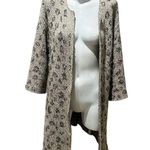 Cupcakes & Cashmere Leopard Print Open Front Cardigan Sweater S Photo 2
